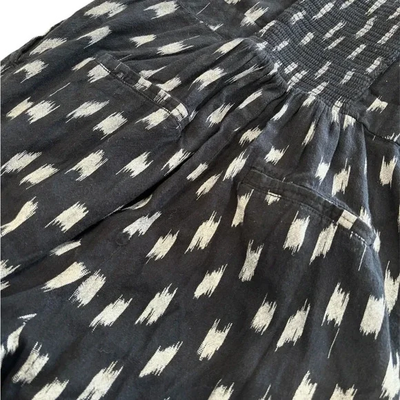 Elevenses Anthropologie Ikat Zip Front Jumpsuit Size 4 - Picture 8 of 12